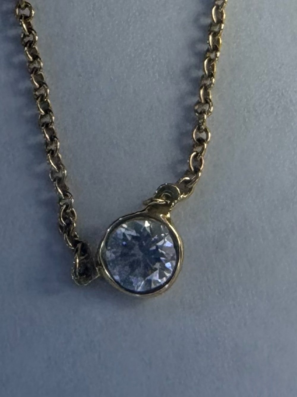 Tiffany & Co. Elsa Peretti Diamonds by the Yard 18k Gold Necklace - Picture 5 of 7